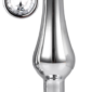 Dildo Anal Metalic Silver Pleasure Plug Large