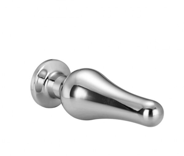 Dildo Anal Metalic Silver Pleasure Plug Large Dildo Anal Metalic Silver Pleasure Plug Large