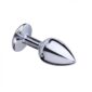 Dildo Anal Metalic Large With Diamond Clear