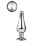 Dildo Anal Metalic Silver Pleasure Plug Medium