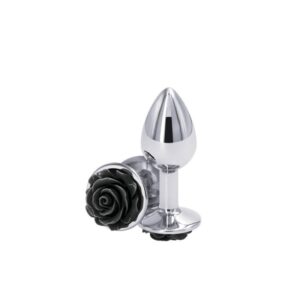 Dildo Anal Metalic Rear Assets Rose Silver Black Small Dildo Anal Metalic Rear Assets Rose Silver Black Small