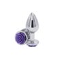 Dildo Anal Metalic Rear Assets Rose Silver Purple Medium