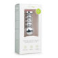 Dildo Anal Metalic Silver Butt Plug No 19 With Diamond Pink