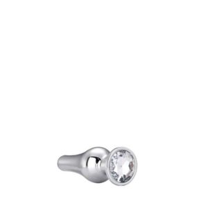 Dildo Anal Metalic Silver Pleasure Plug Small Dildo Anal Metalic Silver Pleasure Plug Small