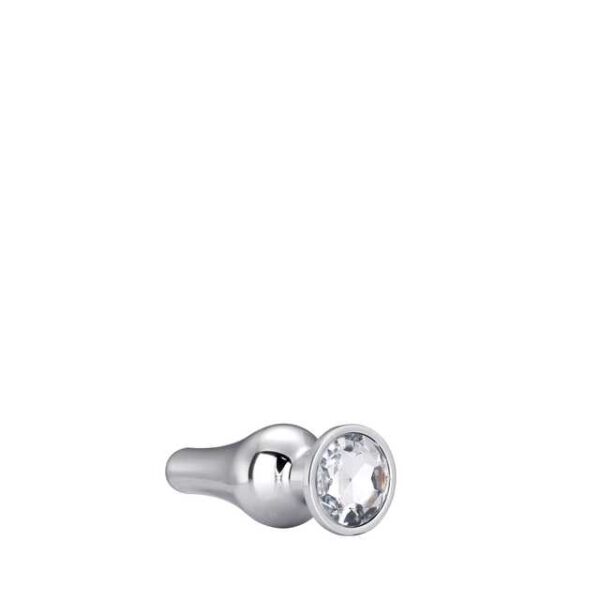 Dildo Anal Metalic Silver Pleasure Plug Small Dildo Anal Metalic Silver Pleasure Plug Small