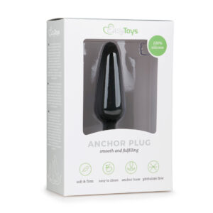 Dildo Anal Silicon ET Anal Anchor Black Medium Dildo Anal Silicon ET Anal Anchor Black Medium