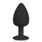 Dildo Anal Silicon ET Diamond Plug Large Black