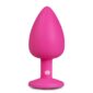 Dildo Anal Silicon ET Diamond Plug Large Pink