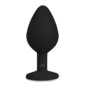 Dildo Anal Silicon ET Diamond Plug Medium Black