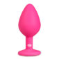 Dildo Anal Silicon ET Diamond Plug Medium Pink