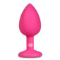 Dildo Anal Silicon ET Diamond Plug Small Pink