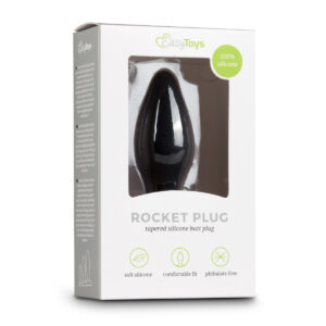 Dildo Anal Silicon ET Rocket Plug Small Black Dildo Anal Silicon ET Rocket Plug Small Black