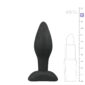 Dildo Anal Silicon ET Rocket Plug Small Black