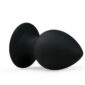 Dildo Anal Silicon ET Round Butt Plug Black Large