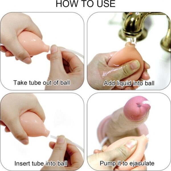 Dildo Cu Ejaculare Soft Ejaculation Cock 9 Inch With Ball Dildo Cu Ejaculare Soft Ejaculation Cock 9 Inch With Ball