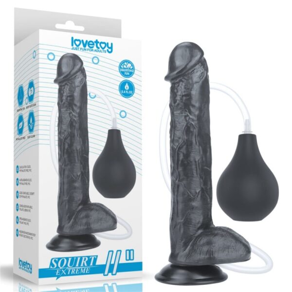 Dildo Cu Ejaculare Squirt Extreme 11 Inch Black Dildo Cu Ejaculare Squirt Extreme 11 Inch Black