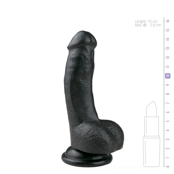 Dildo ET Realistic 15 CM Black Dildo ET Realistic 15 CM Black
