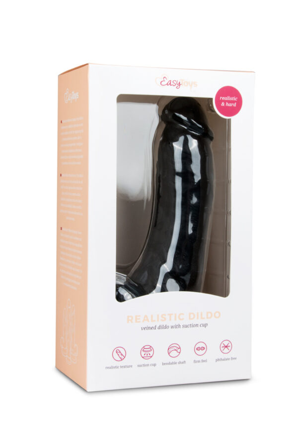 Dildo ET Realistic 20 CM Black Dildo ET Realistic 20 CM Black
