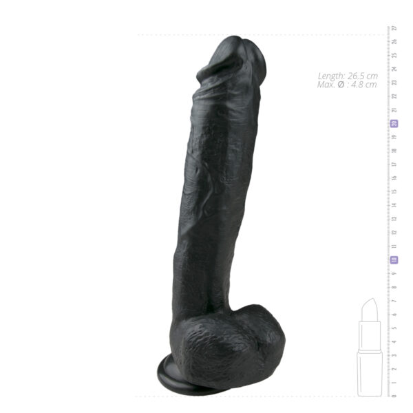 Dildo ET Realistic 26.5 CM Black Dildo ET Realistic 26.5 CM Black