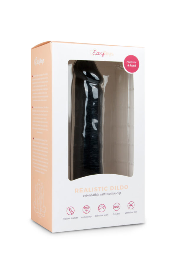 Dildo ET Realistic Veined 20.5 CM Black Dildo ET Realistic Veined 20.5 CM Black