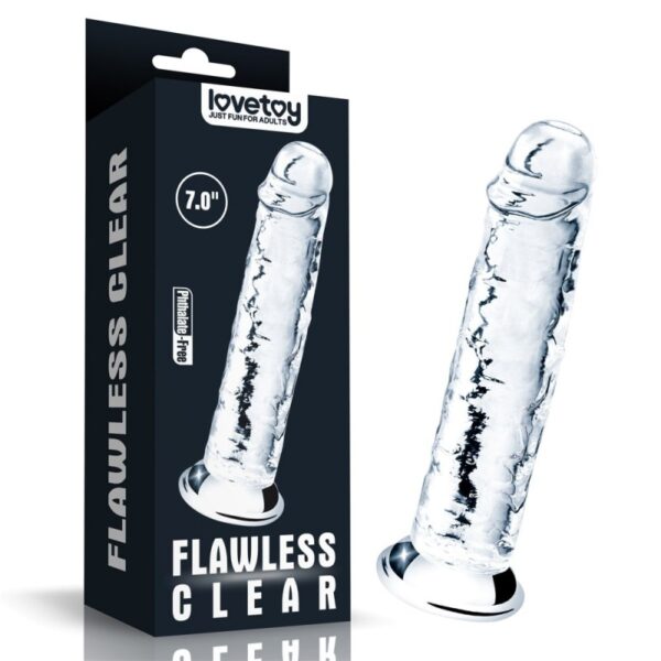 Dildo Flawless Clear Lovetoy 7 Inch Dildo Flawless Clear Lovetoy 7 Inch