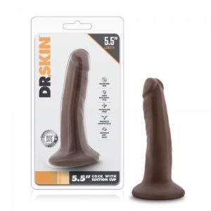 Dildo Dr Skin 5.5 Inch Chocolate