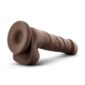 Dildo Realistic Dr Skin Chocolate 7.75 Inch