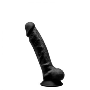 Dildo Silexd Premium Silicon Dual Density Black 17.5 CM