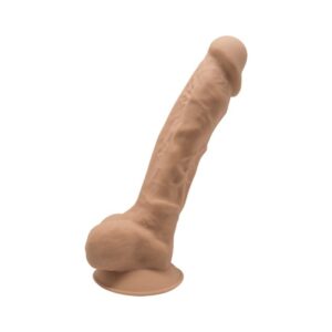 Dildo Silexd Premium Silicon Dual Density Caramel 17.5 CM