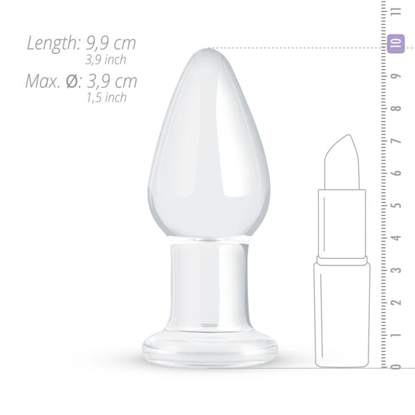 Dildo Sticla Gildo Clear Glass Butt Plug No 24 Dildo Sticla Gildo Clear Glass Butt Plug No 24
