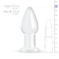 Dildo Sticla Gildo Clear Glass Butt Plug No 24