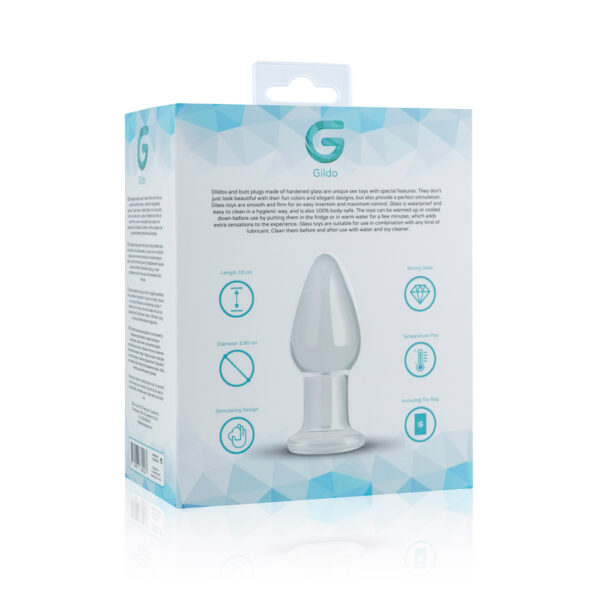 Dildo Sticla Gildo Clear Glass Butt Plug No 24 Dildo Sticla Gildo Clear Glass Butt Plug No 24