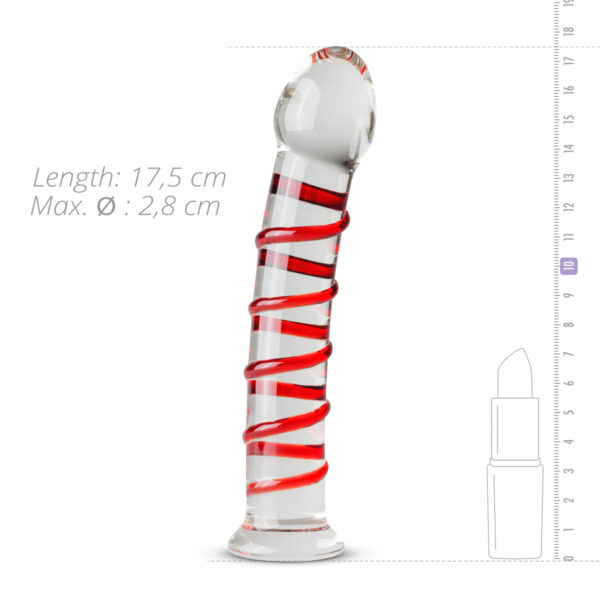 Dildo Sticla Gildo Clear Glass No 15 Dildo Sticla Gildo Clear Glass No 15
