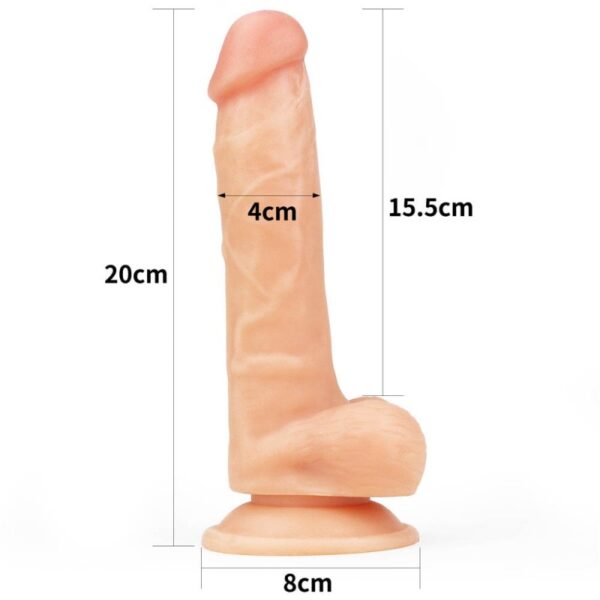 Dildo The Ultra Soft Dude 8 Inch Slim Flesh Dildo The Ultra Soft Dude 8 Inch Slim Flesh