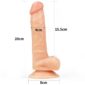Dildo The Ultra Soft Dude 8 Inch Slim Flesh