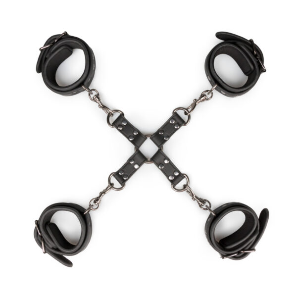 Easytoys Ankle And Wrist Cuffs & Hogtie Set Easytoys Ankle And Wrist Cuffs & Hogtie Set