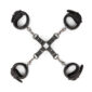 Easytoys Ankle And Wrist Cuffs & Hogtie Set