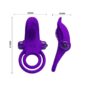 Inel Cu Vibratie Pretty Love Double 10 Functii Purple