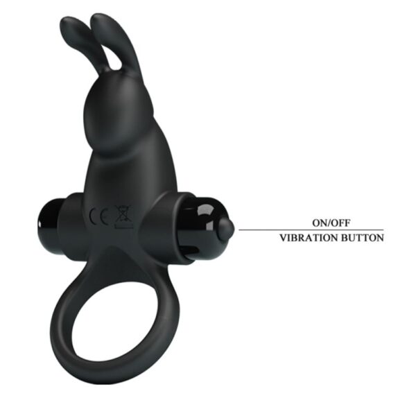 Inel Cu Vibratie Pretty Love Rabbit 10 Functii Black Inel Cu Vibratie Pretty Love Rabbit 10 Functii Black