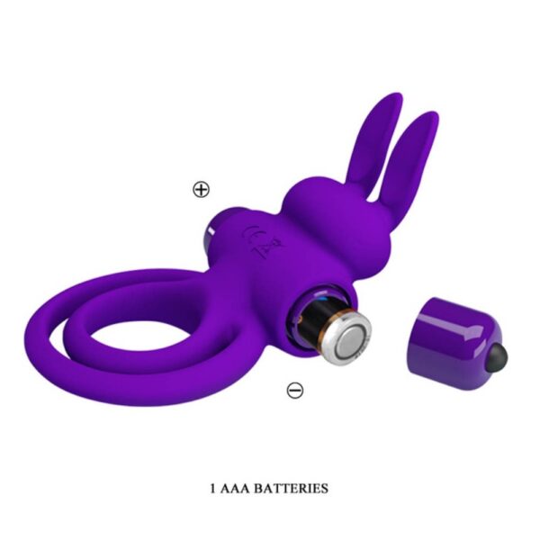 Inel Cu Vibratie Pretty Love Rabbit Double 10 Functii Purple Inel Cu Vibratie Pretty Love Rabbit Double 10 Functii Purple
