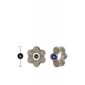 Inel Stay Hard Tick Bead Cock Ring Black