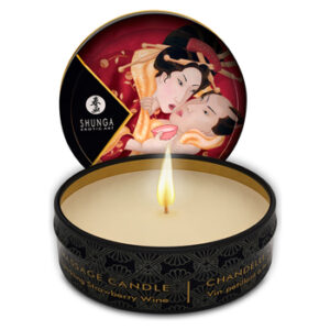 Lumanare Pentru Masaj Shunga Cu Aroma De Capsuni 30 ML