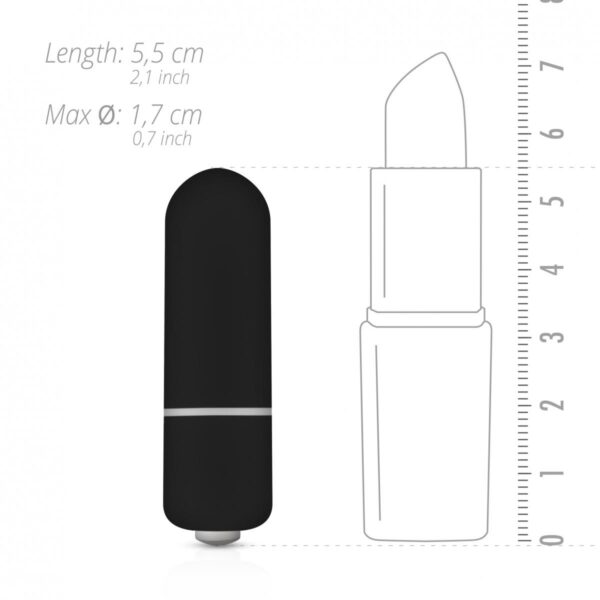 Mini Vibrator ET 10 Speed Bullet Black Mini Vibrator ET 10 Speed Bullet Black
