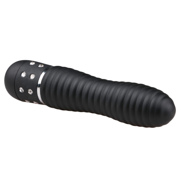 Mini Vibrator ET Diamond Ribbed Black Mini Vibrator ET Diamond Ribbed Black