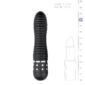 Mini Vibrator ET Diamond Ribbed Black