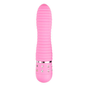 Mini Vibrator ET Diamond Ribbed Pink
