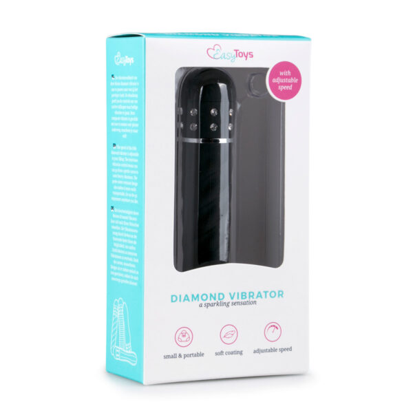 Mini Vibrator ET Diamond Twisted Black Mini Vibrator ET Diamond Twisted Black