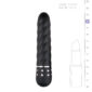 Mini Vibrator ET Diamond Twisted Black