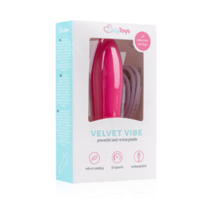 Mini Vibrator EasyToys Velvet Magenta Mini Vibrator EasyToys Velvet Magenta