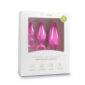 Set 3 Dildo Anal Pointy Plug Set Silicone Pink